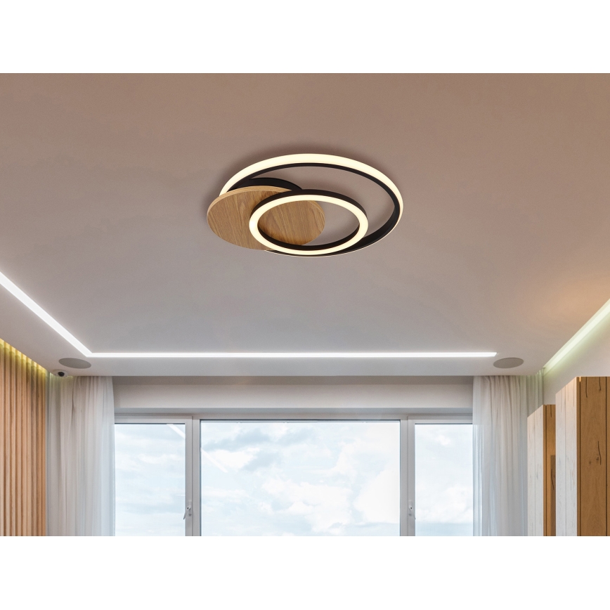 Globo - LED Plafon LED/24W/230V czarny