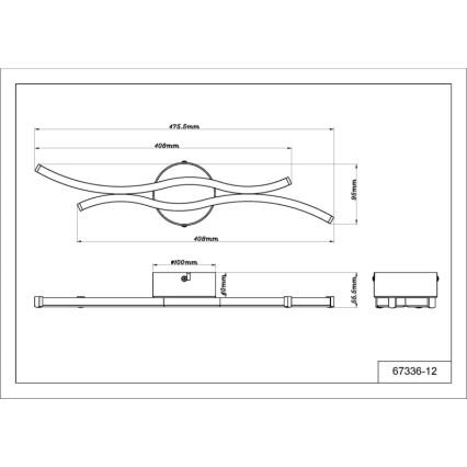 Globo - LED Plafon LED/12W/230V 3000K