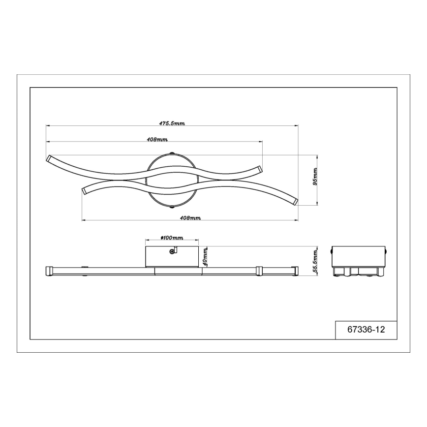 Globo - LED Plafon LED/12W/230V 3000K