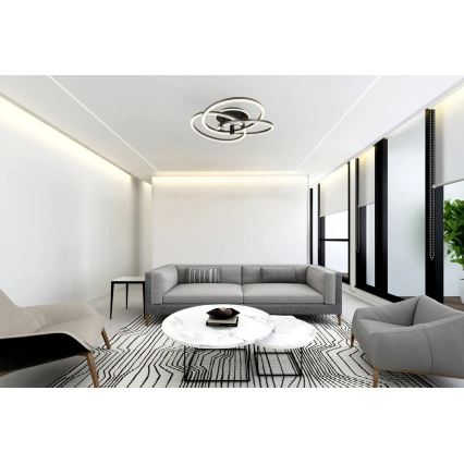 Globo - LED ściemnialna lampa sufitowa LED/75W/230V 2700-6000K śr. 78 cm + pilot zdalnego sterowania