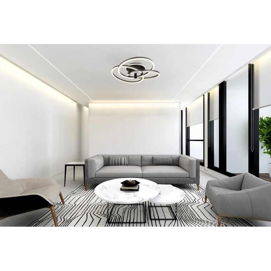 Globo - LED ściemnialna lampa sufitowa LED/75W/230V 2700-6000K śr. 78 cm + pilot zdalnego sterowania