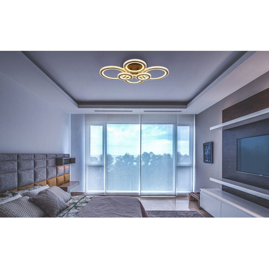 Globo - LED Plafon ściemnialny LED/60W/230V 2700-6000K 56x78 cm antracyt + pilot zdalnego sterowania