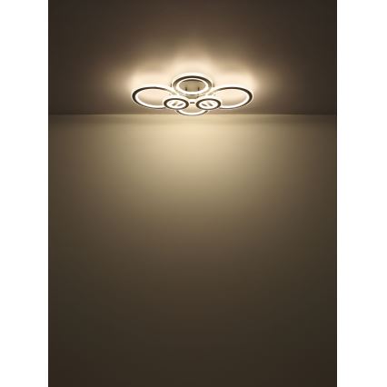 Globo - LED Plafon ściemnialny LED/60W/230V 2700-6000K 56x78 cm antracyt + pilot zdalnego sterowania