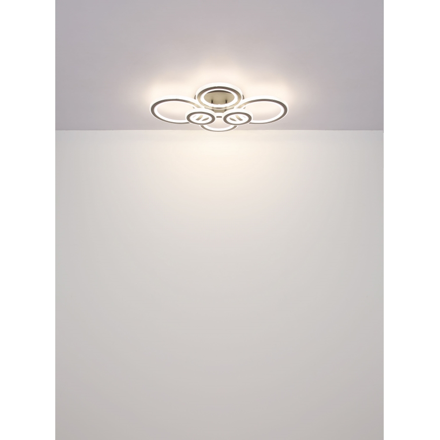Globo - LED Plafon ściemnialny LED/60W/230V 2700-6000K 56x78 cm antracyt + pilot zdalnego sterowania