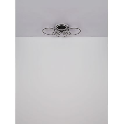 Globo - LED Plafon ściemnialny LED/60W/230V 2700-6000K 56x78 cm antracyt + pilot zdalnego sterowania