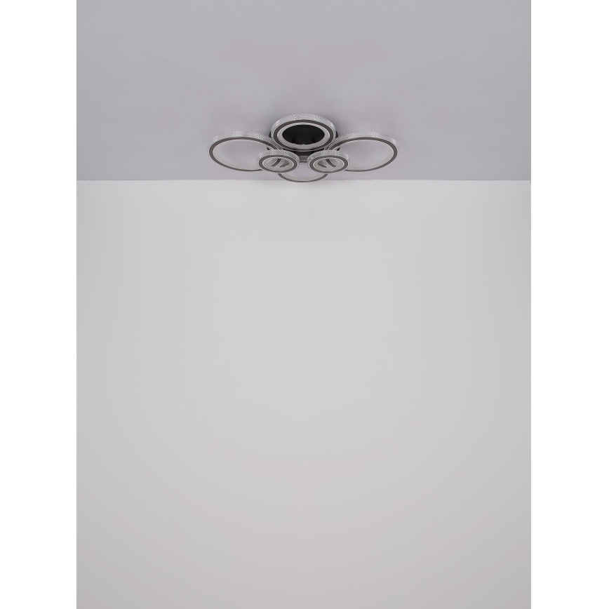Globo - LED Plafon ściemnialny LED/60W/230V 2700-6000K 56x78 cm antracyt + pilot zdalnego sterowania