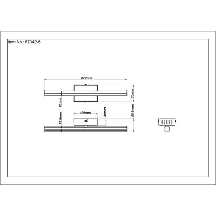 Globo - LED Plafon LED/6W/230V 3000K czarny