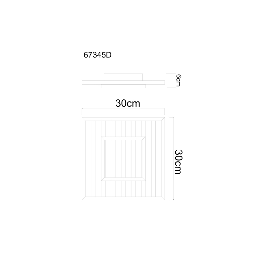 Globo - LED Lampa sufitowa LED/18W/230V 3000K 30x30 cm