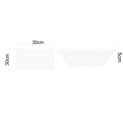 Globo - Oprawa sufitowa LED/15W/230V 3000K 30x30 cm