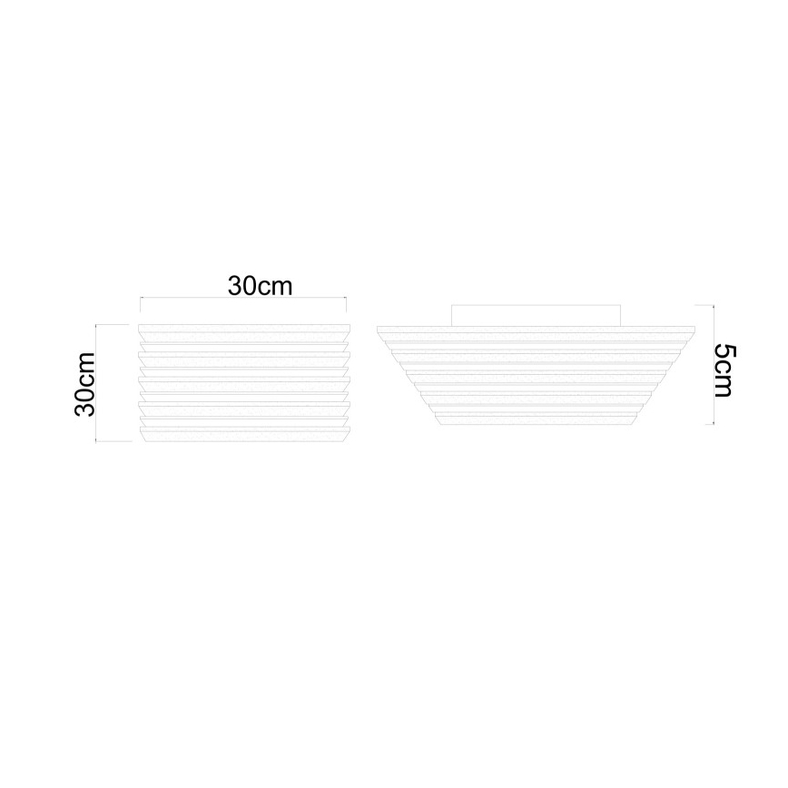 Globo - Oprawa sufitowa LED/15W/230V 3000K 30x30 cm