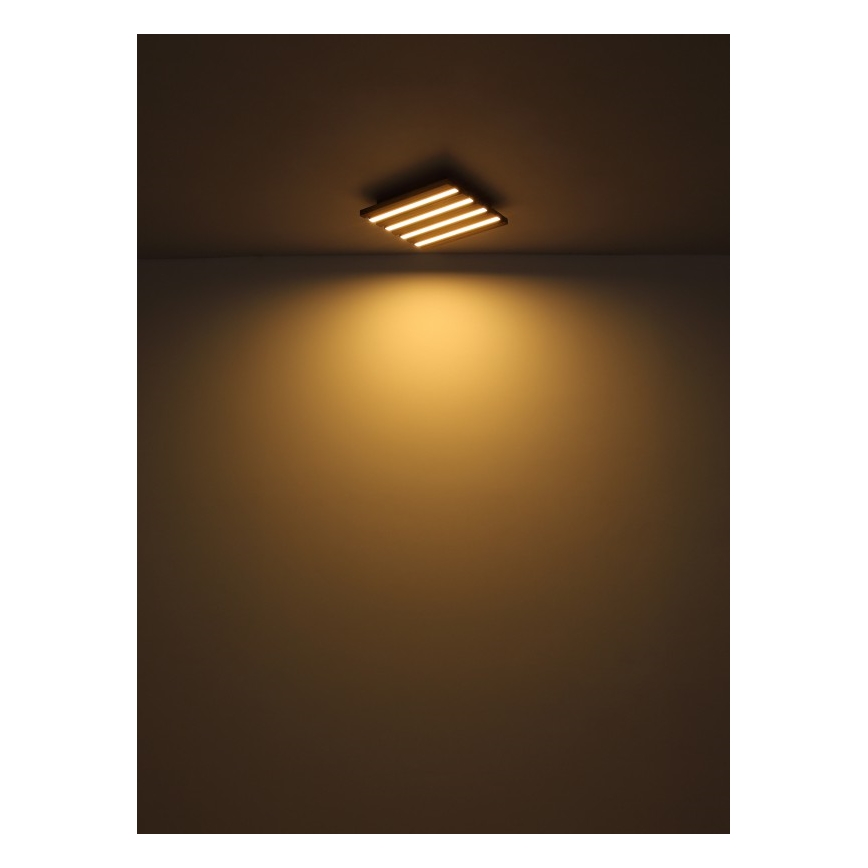 Globo - LED Plafon LED/30W/230V 3000K 45x45 cm drewno