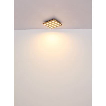 Globo - LED Plafon LED/30W/230V 3000K 45x45 cm drewno