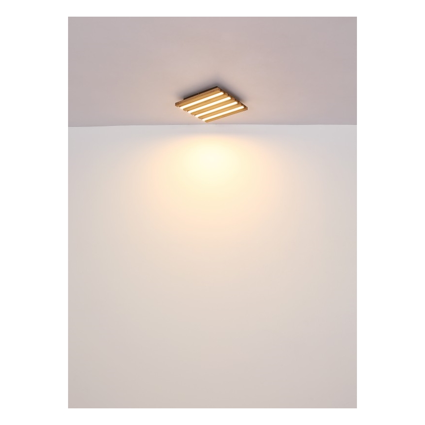 Globo - LED Plafon LED/30W/230V 3000K 45x45 cm drewno