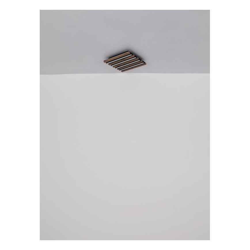 Globo - LED Plafon LED/30W/230V 3000K 45x45 cm drewno