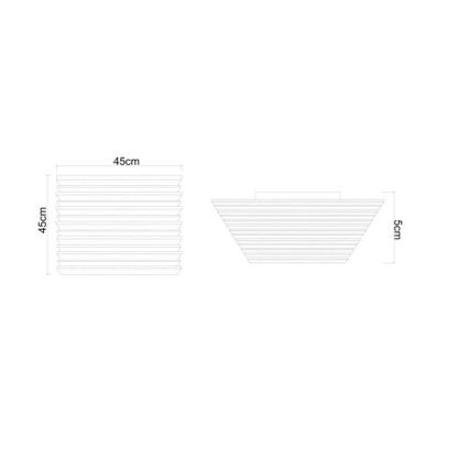 Globo - LED Plafon LED/30W/230V 3000K 45x45 cm drewno