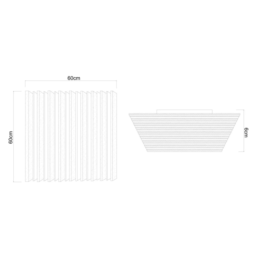 Globo - Ściemnialna lampa sufitowa LED/40W/230V 2700-6000K 60x60 cm + pilot zdalnego sterowania