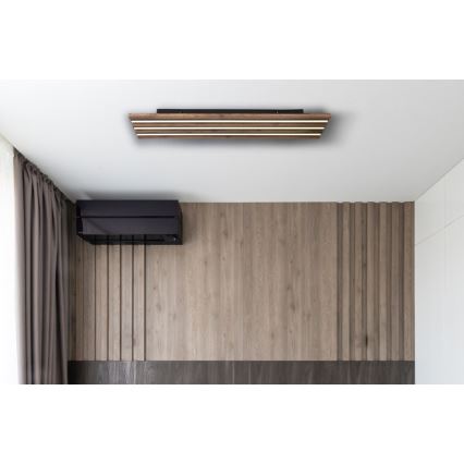 Globo - LED Plafon LED/30W/230V 3000K 80x20 cm drewno