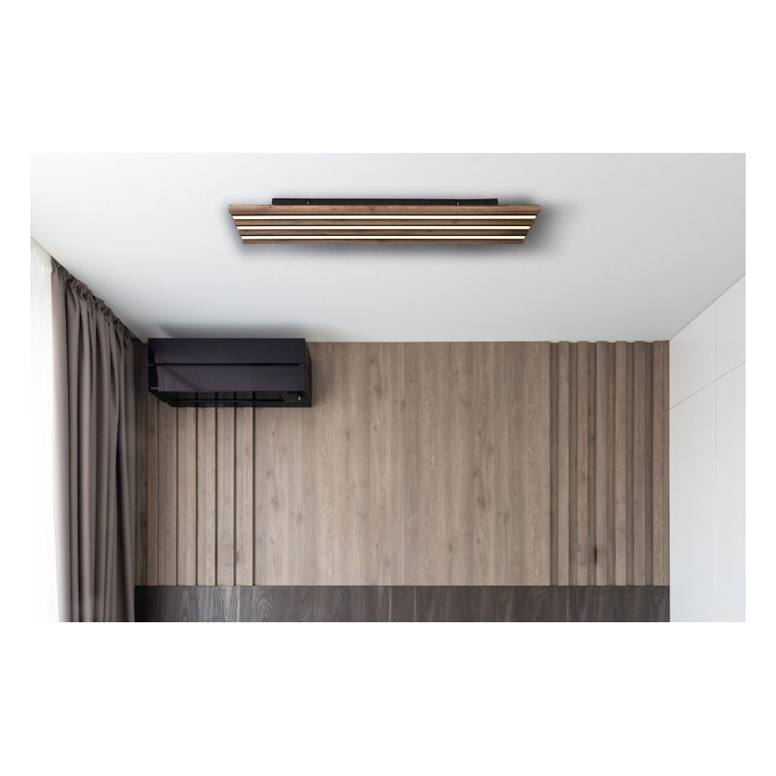 Globo - LED Plafon LED/30W/230V 3000K 80x20 cm drewno