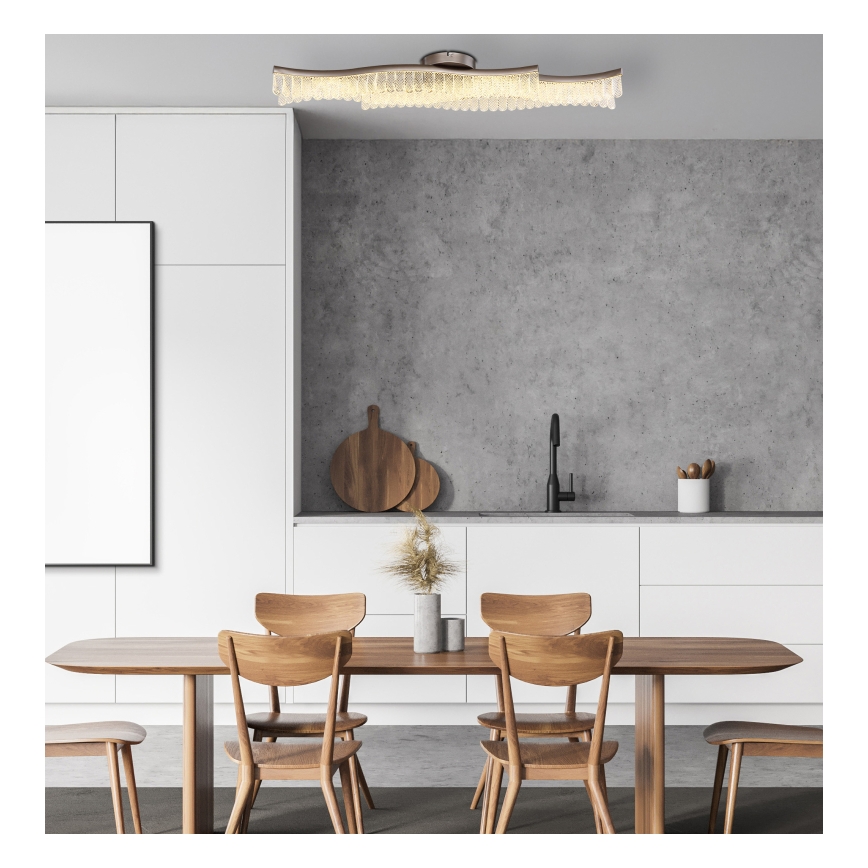 Globo - LED Plafon LED/35W/230V 3200K 18x108 cm matowy chrom