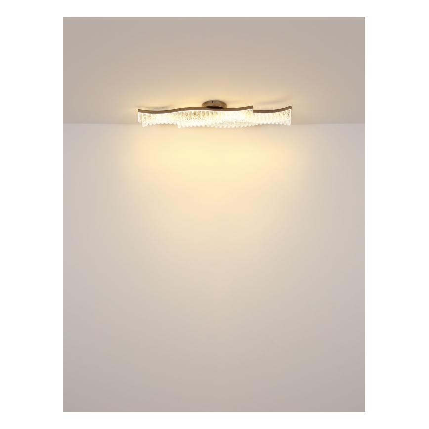 Globo - LED Plafon LED/35W/230V 3200K 18x108 cm matowy chrom