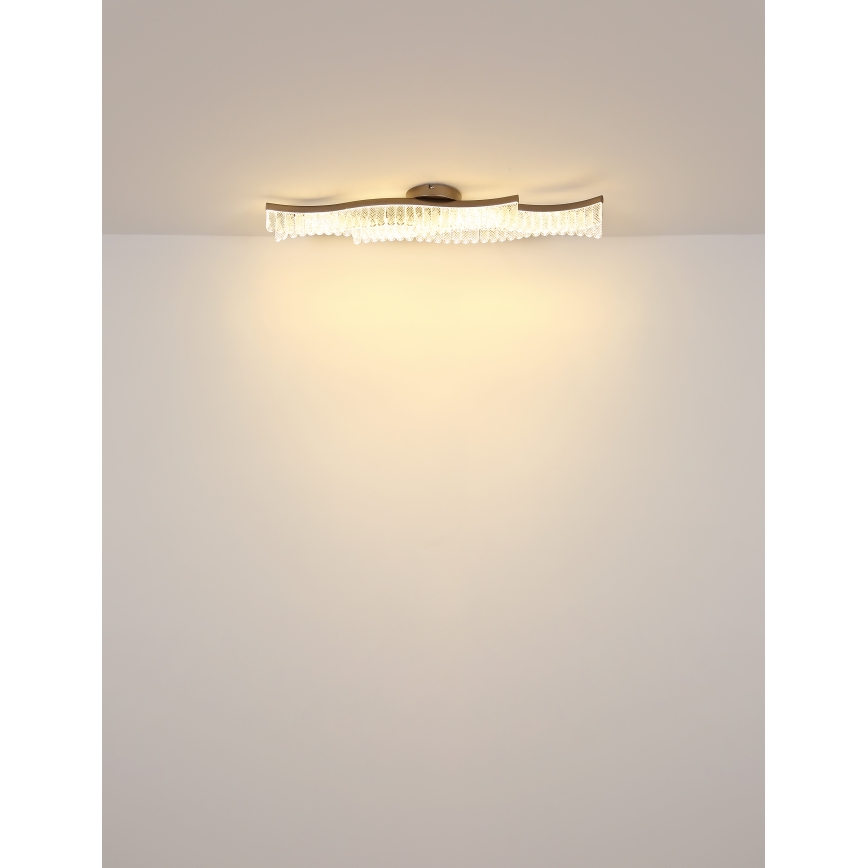 Globo - LED Plafon LED/35W/230V 3200K 18x108 cm złoty
