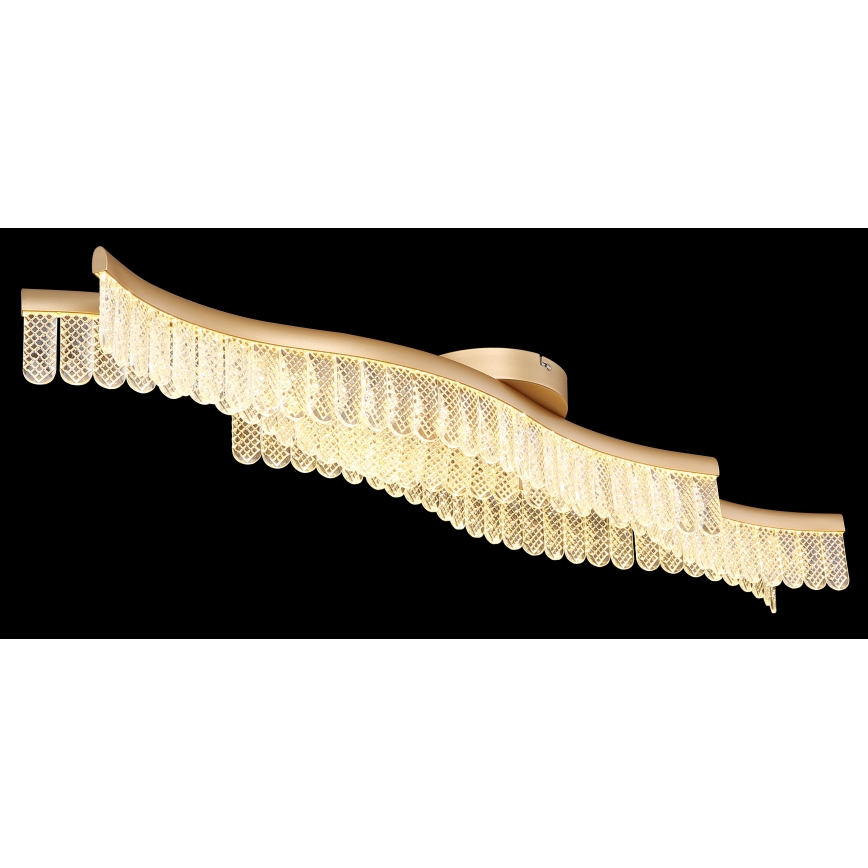 Globo - LED Plafon LED/35W/230V 3200K 18x108 cm złoty