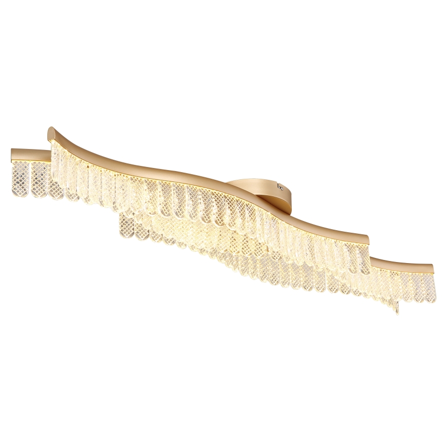 Globo - LED Plafon LED/35W/230V 3200K 18x108 cm złoty