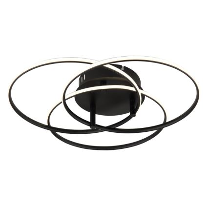 Globo - LED Plafon LED/40W/230V 4000K śr. 45,6 cm czarny
