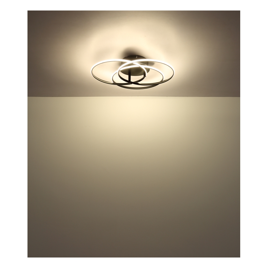 Globo - LED Plafon LED/40W/230V 4000K śr. 45,6 cm czarny