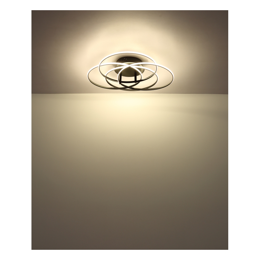 Globo - LED Plafon LED/55W/230V 4000K śr. 51,5 cm czarny