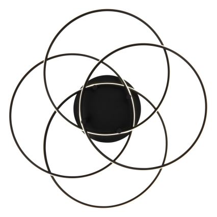 Globo - LED Plafon LED/55W/230V 4000K śr. 51,5 cm czarny