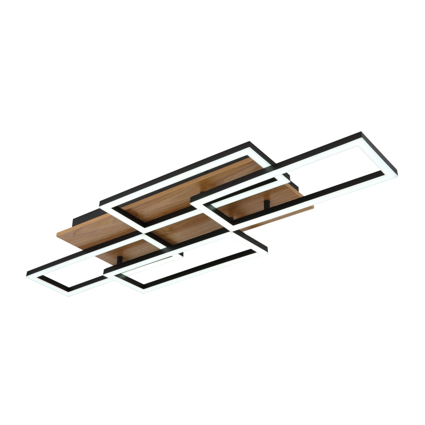 Globo - Ściemnialna lampa sufitowa LED/40W/230V 2700-6500K 32,5x87,5 cm brązowo-czarna + pilot zdalnego sterowania