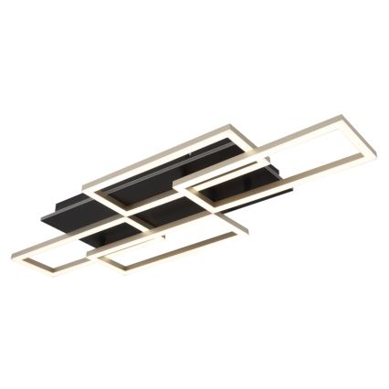 Globo - ściemnialny plafon sufitowy LED/40W/230V 2700-6500K 32,5x87,5 cm czarny + pilot zdalnego sterowania