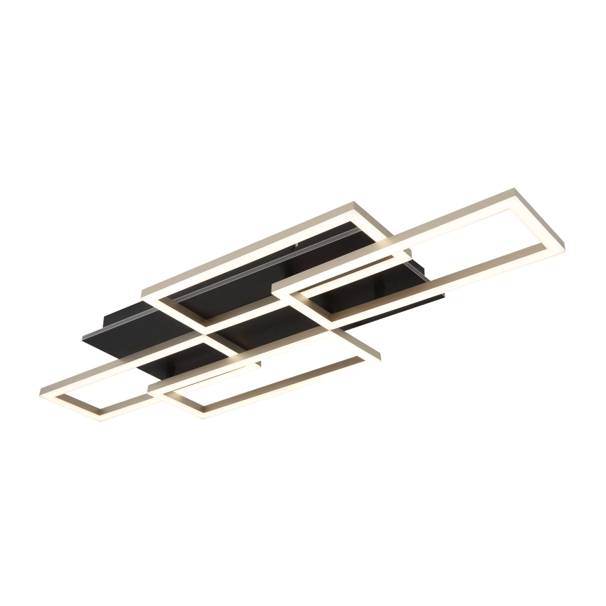 Globo - ściemnialny plafon sufitowy LED/40W/230V 2700-6500K 32,5x87,5 cm czarny + pilot zdalnego sterowania