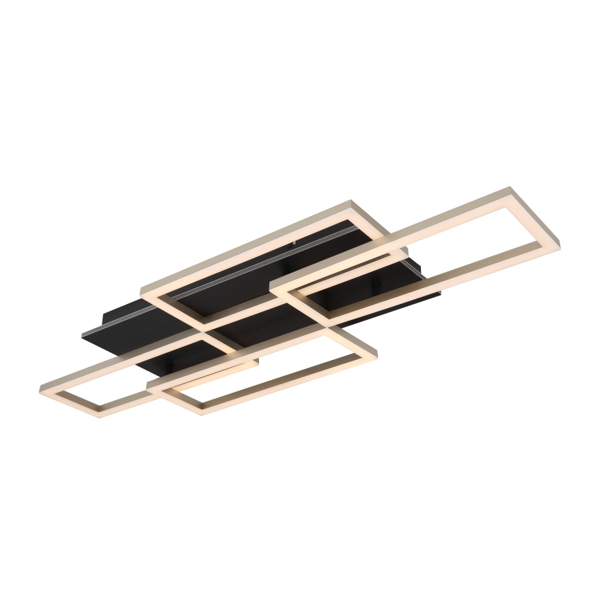 Globo - ściemnialny plafon sufitowy LED/40W/230V 2700-6500K 32,5x87,5 cm czarny + pilot zdalnego sterowania