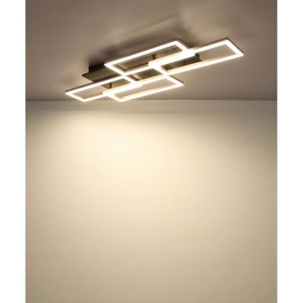 Globo - ściemnialny plafon sufitowy LED/40W/230V 2700-6500K 32,5x87,5 cm czarny + pilot zdalnego sterowania