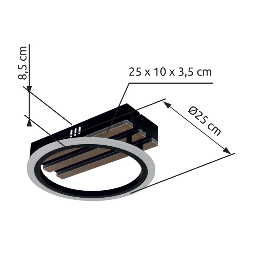 Globo - Lampa sufitowa LED/10W/230V 3000/4200/6000K