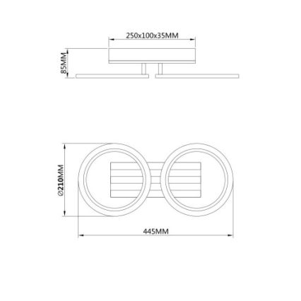 Globo - LED Oprawa sufitowa LED/15W/230V 3000/4200/6000K