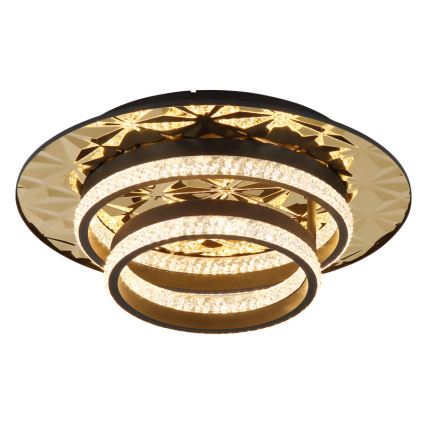 Globo - LED Plafon LED/24W/230V 3000K 40x50,5 cm czarny/złoty