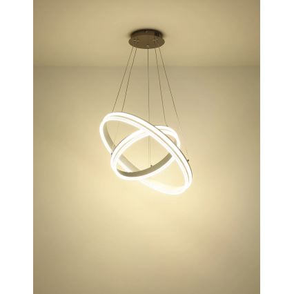 Globo - ściemnialny żyrandol LED na lince LED/60W/230V 2700-6000K + pilot zdalnego sterowania