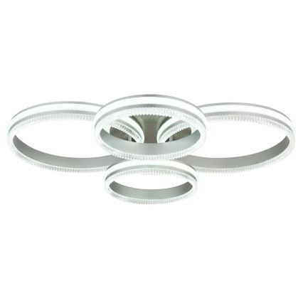 Globo - ściemnialna oprawa sufitowa LED/90W/230V 2700-6000K srebrna + pilot zdalnego sterowania