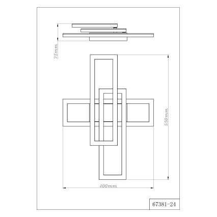 Globo - Lampa sufitowa LED/24W/230V 3000/4000/6000K