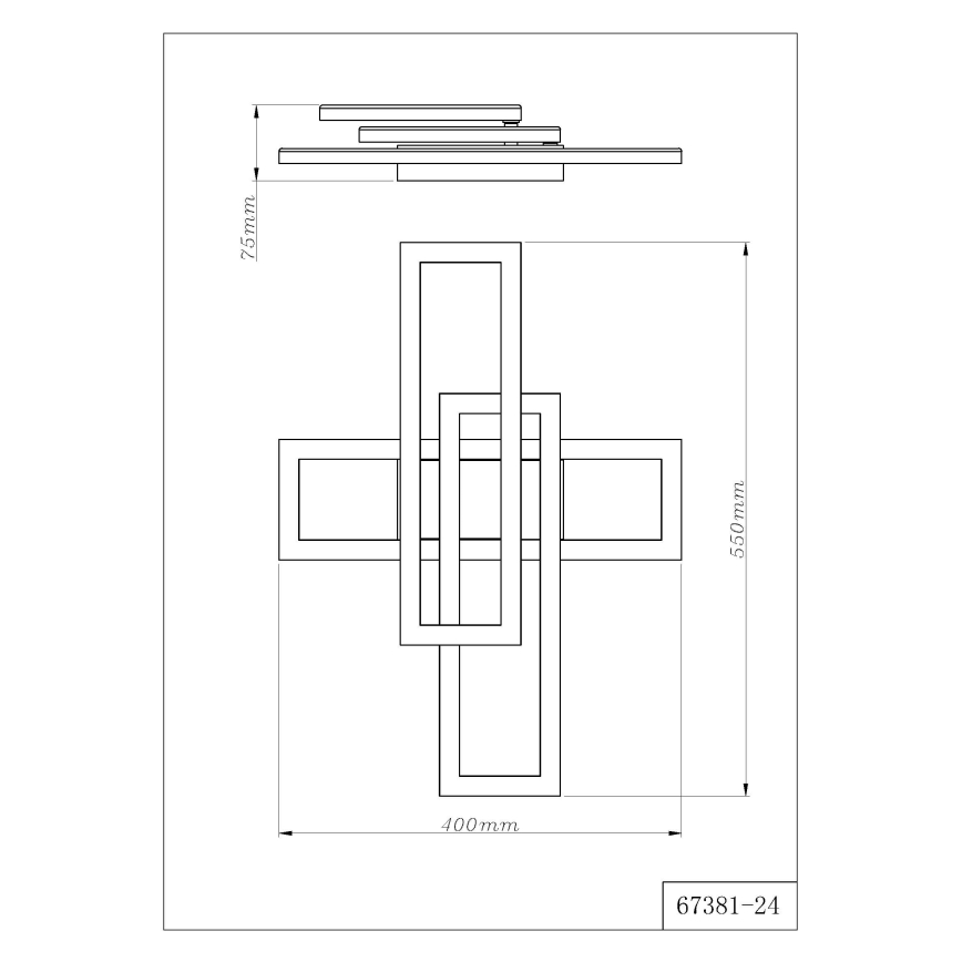 Globo - Lampa sufitowa LED/24W/230V 3000/4000/6000K