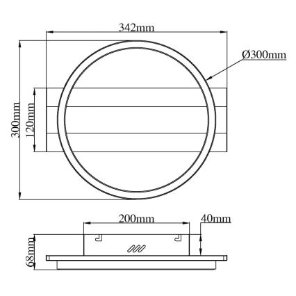 Globo - Lampa sufitowa LED/24W/230V 4000K 30x34,2 cm