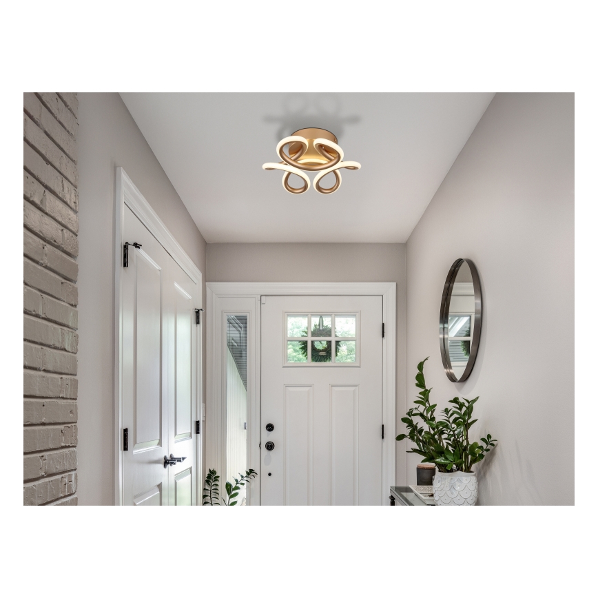 Globo - LED Plafon LED/24W/230V 2700/4000/6000K śr. 26 cm złoty