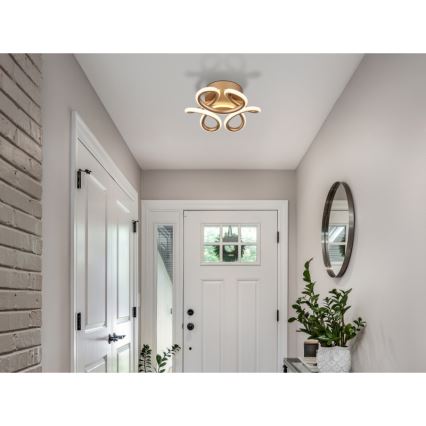 Globo - LED plafon LED/24W/230V 2700/4000/6000K śr. 26 cm złoty