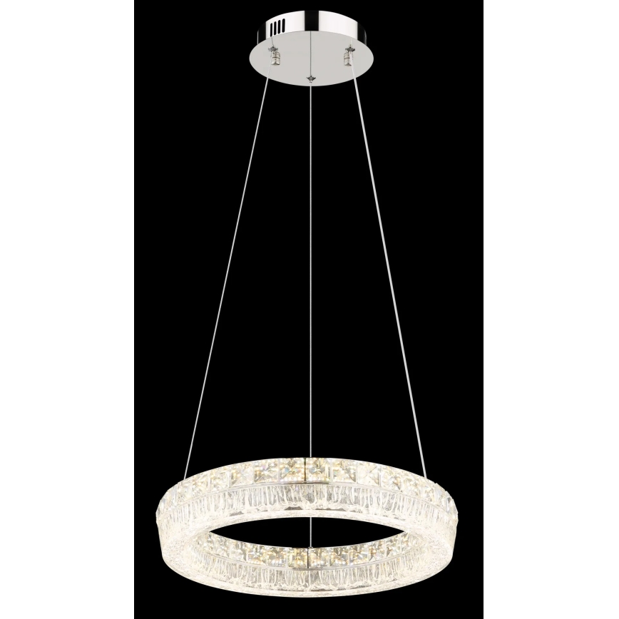 Globo - ściemnialny żyrandol LED na lince LED/24W/230V 2700-6000K przezroczysty + pilot zdalnego sterowania