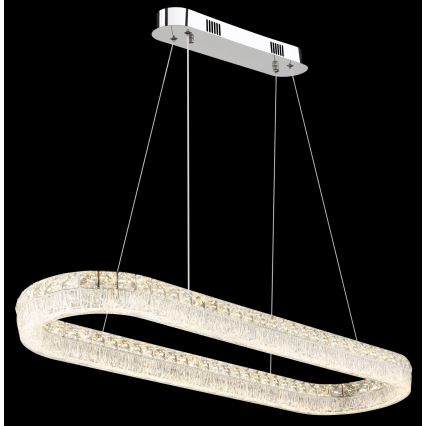 Globo - ściemnialna lampa wisząca LED na przewodzie LED/40W/230V 2700-6000K przezroczysta + zdalne sterowanie