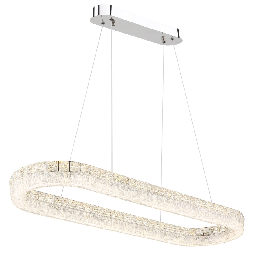 Globo - ściemnialna lampa wisząca LED na przewodzie LED/40W/230V 2700-6000K przezroczysta + zdalne sterowanie