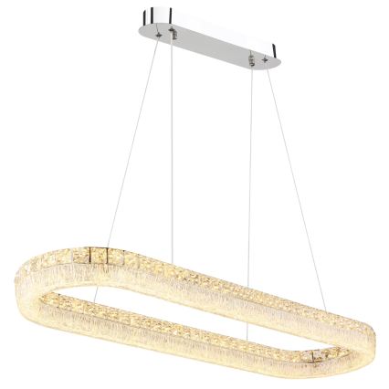 Globo - ściemnialna lampa wisząca LED na przewodzie LED/40W/230V 2700-6000K przezroczysta + zdalne sterowanie
